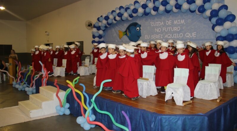 Formandos da Escola Básica Municipal Dr. Ari Moacir Lunardi