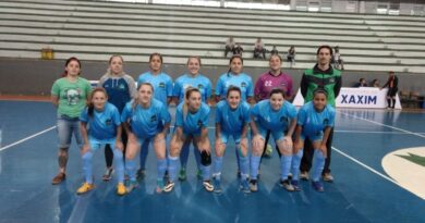 Futsal feminino de Xaxim venceu a equipe de Lajeado Grande por 12 a 0