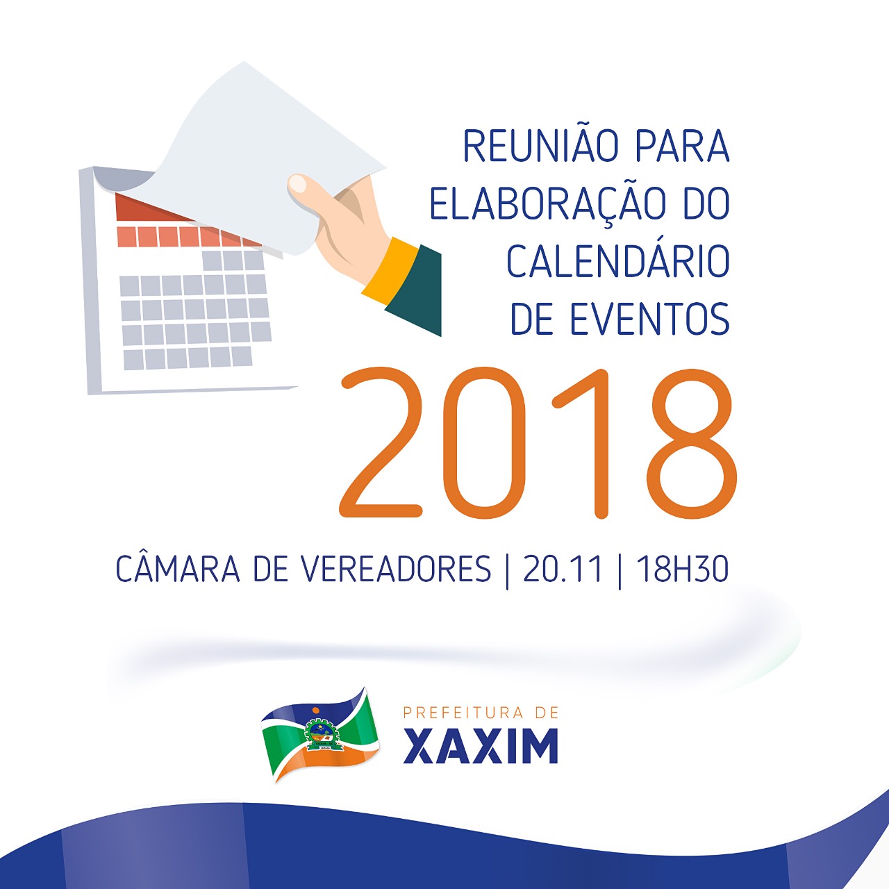 Reunião para elaboração do calendário de eventos será realizada